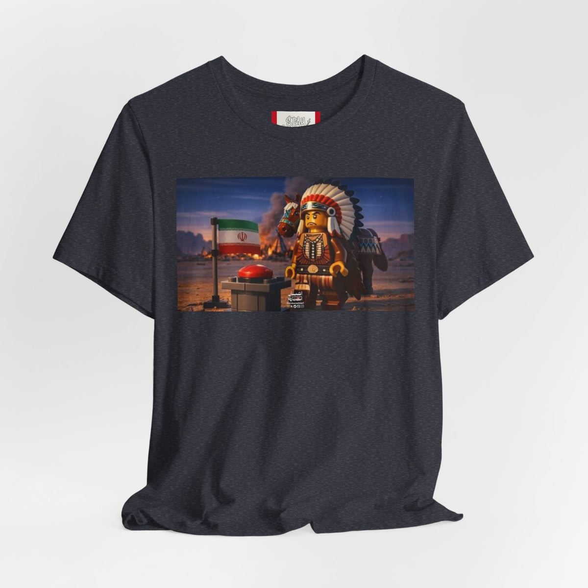 Propaganda T‑Shirt — IRAN LEGOS — USA Invaders
