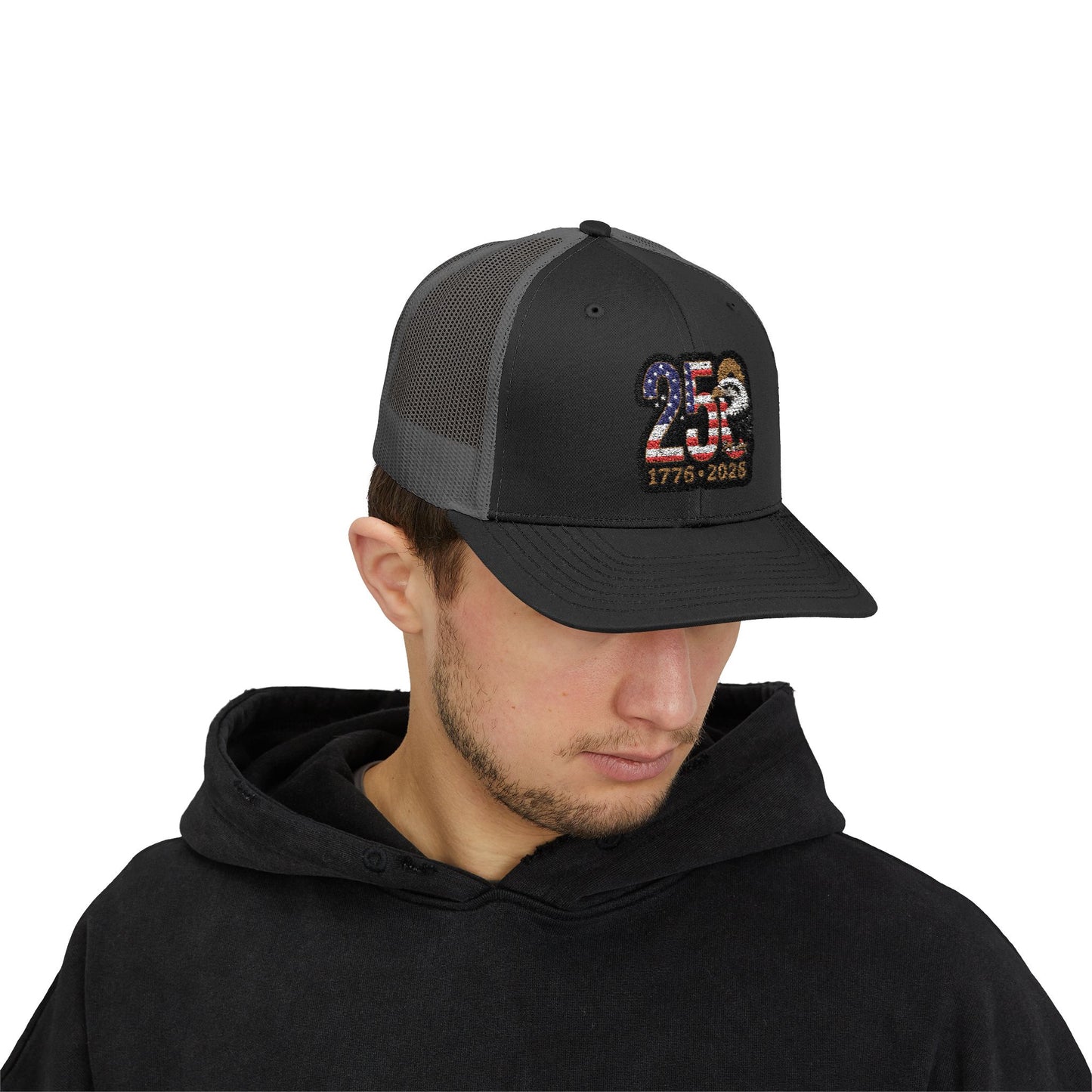 Stay Illegal Trucker Cap — USA 250th Anniversary Eagle Patch