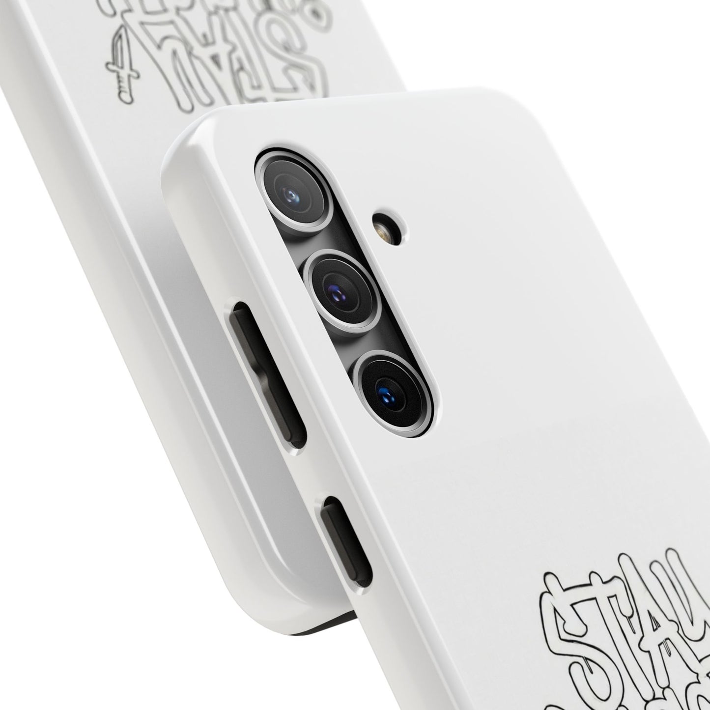Coque de téléphone Stay Illegal - Blanc/Rouge robuste