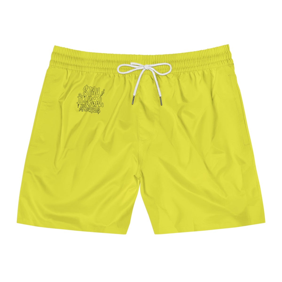 Plain Insignia - Stay Illegal Men's Yellow Swim Shorts