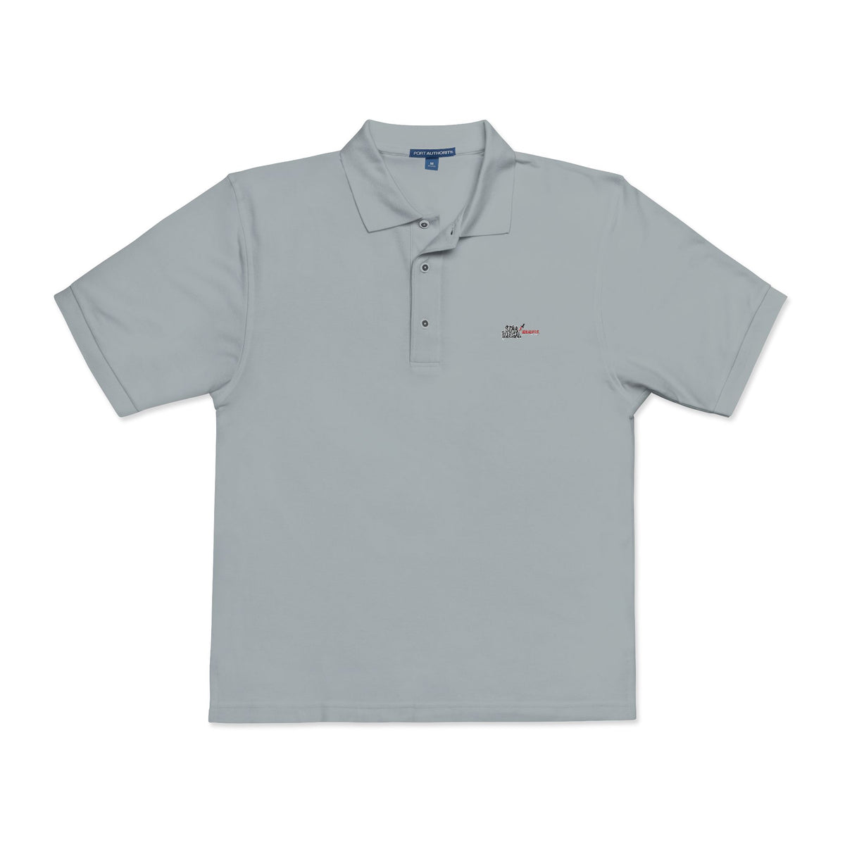 Black Colletion Polo‑Shirt — "Stay Illegal"