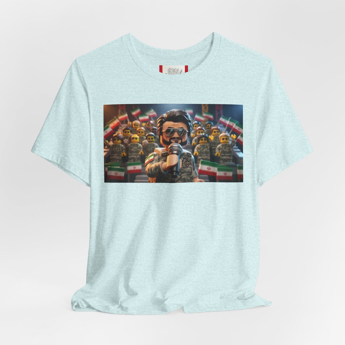 Propaganda T‑Shirt — IRAN LEGOS — IRGC Crowd Control