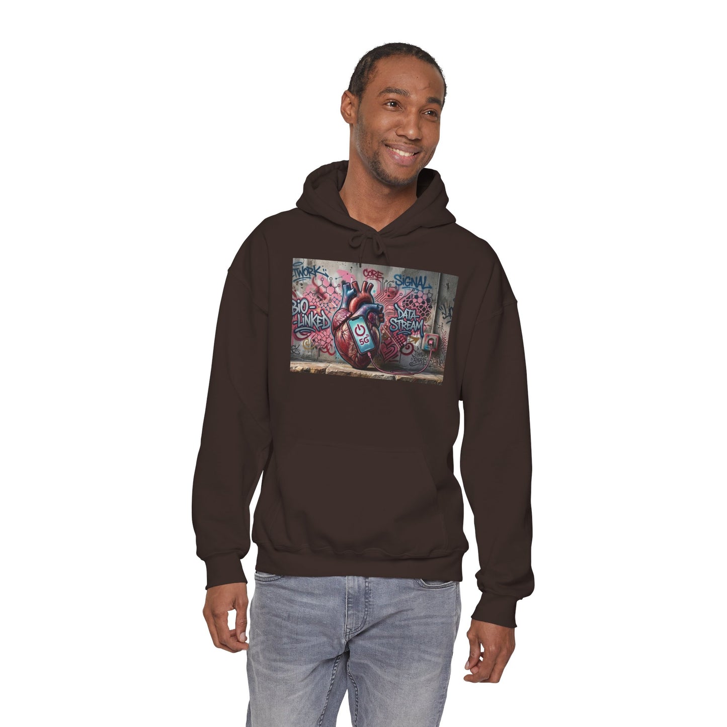 Stay Illegal Graffiti Hoodie - Mobile Heart