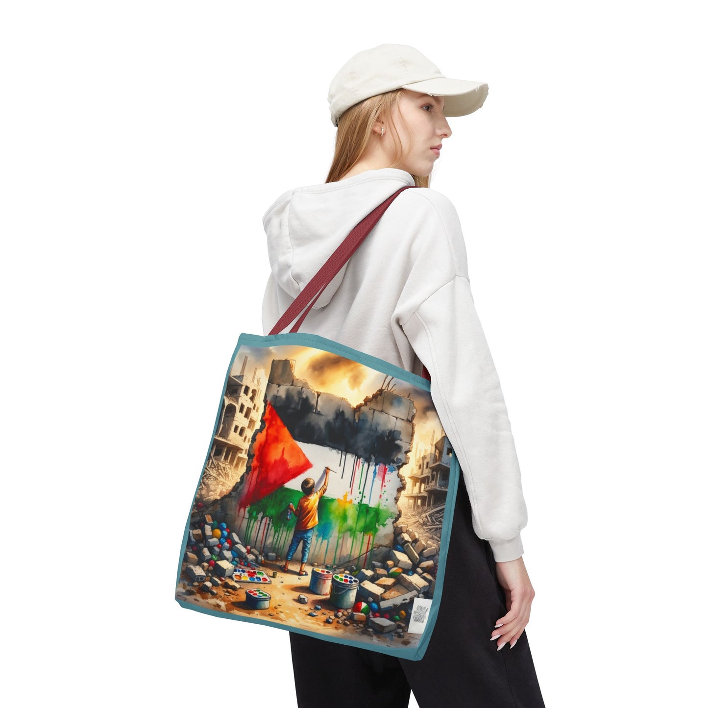 Bolso de hombro Tote — Palestine Paint