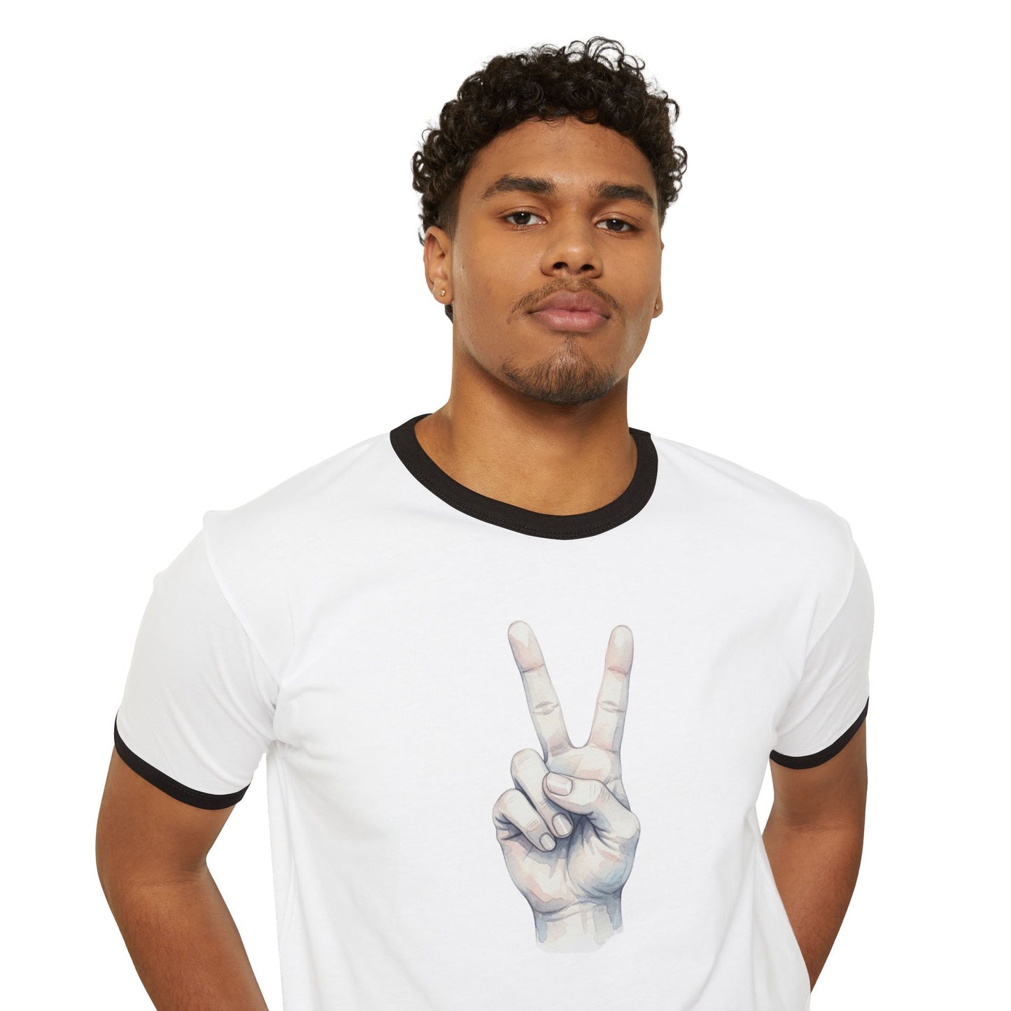 Stay Illegal Ringer T-Shirt — Fingers Of Victory