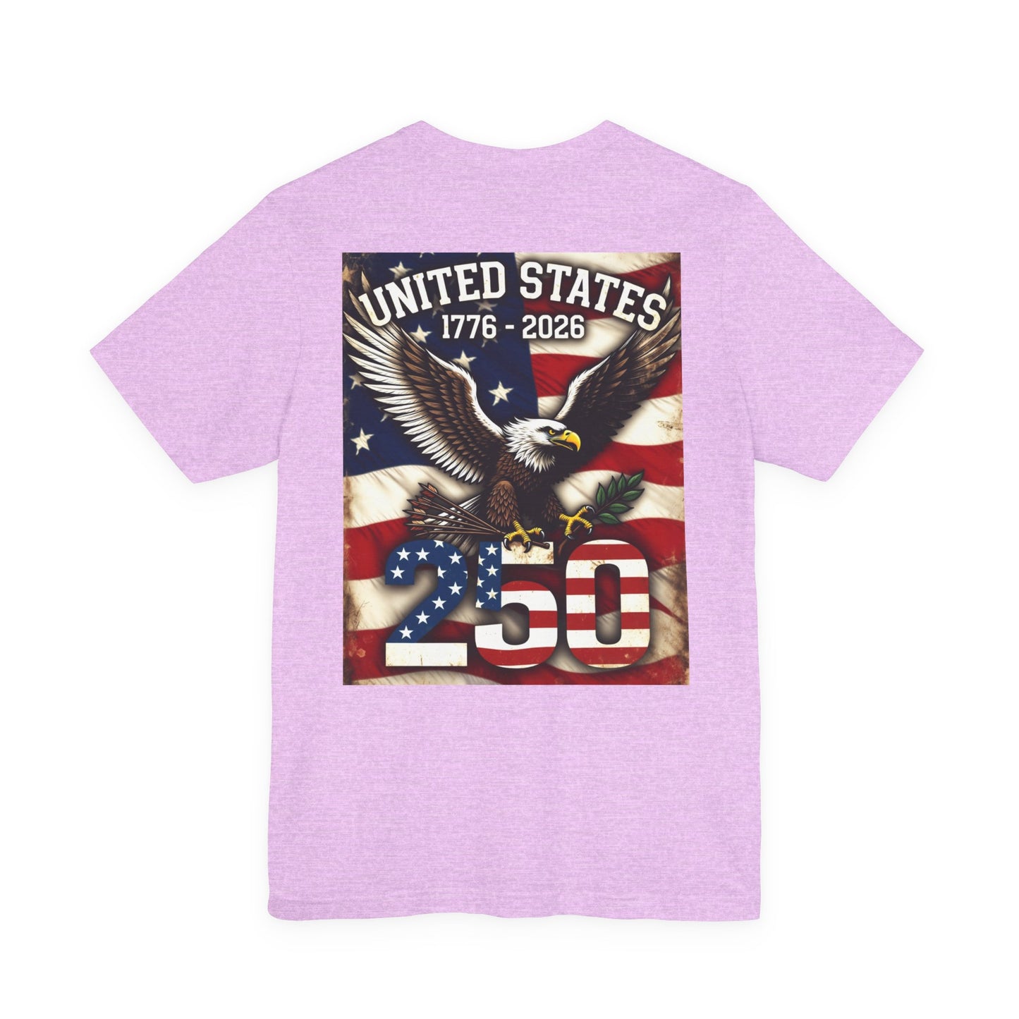 Back Print T‑Shirt — USA 250 EAGLE
