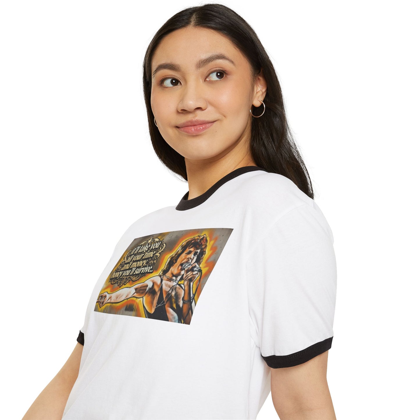 Stay Illegal Ringer T-Shirt — Freddie You Survive