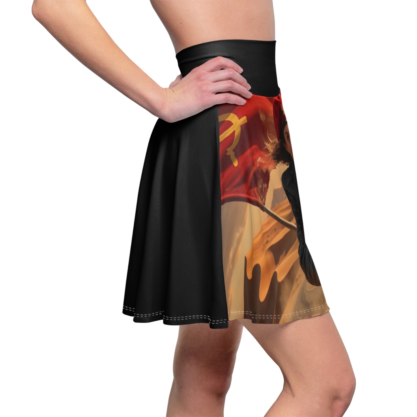 Women's Skater Skirt — Hammer Sickle Bike Dunes