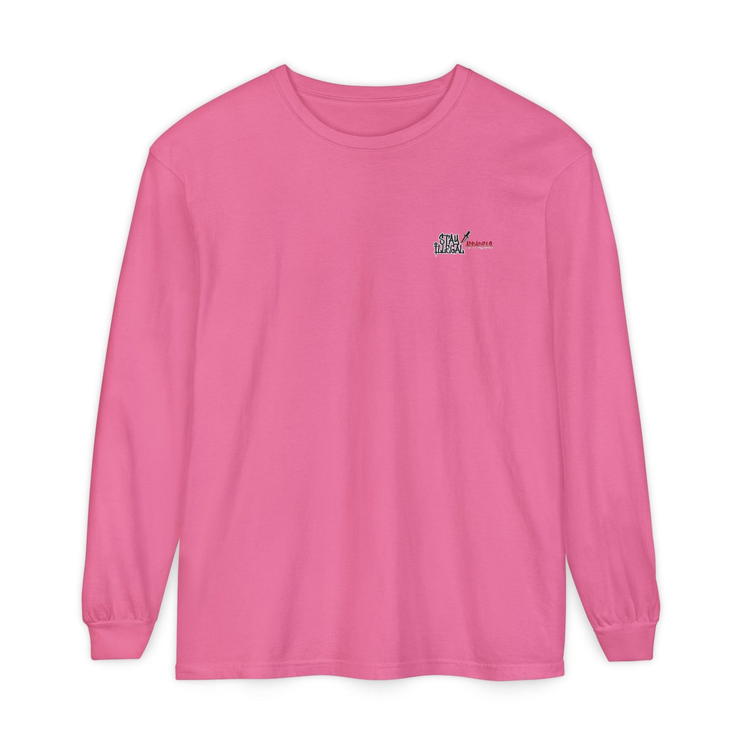 Stay Illegal Isignia - Plain Colour Long Sleeve Tee