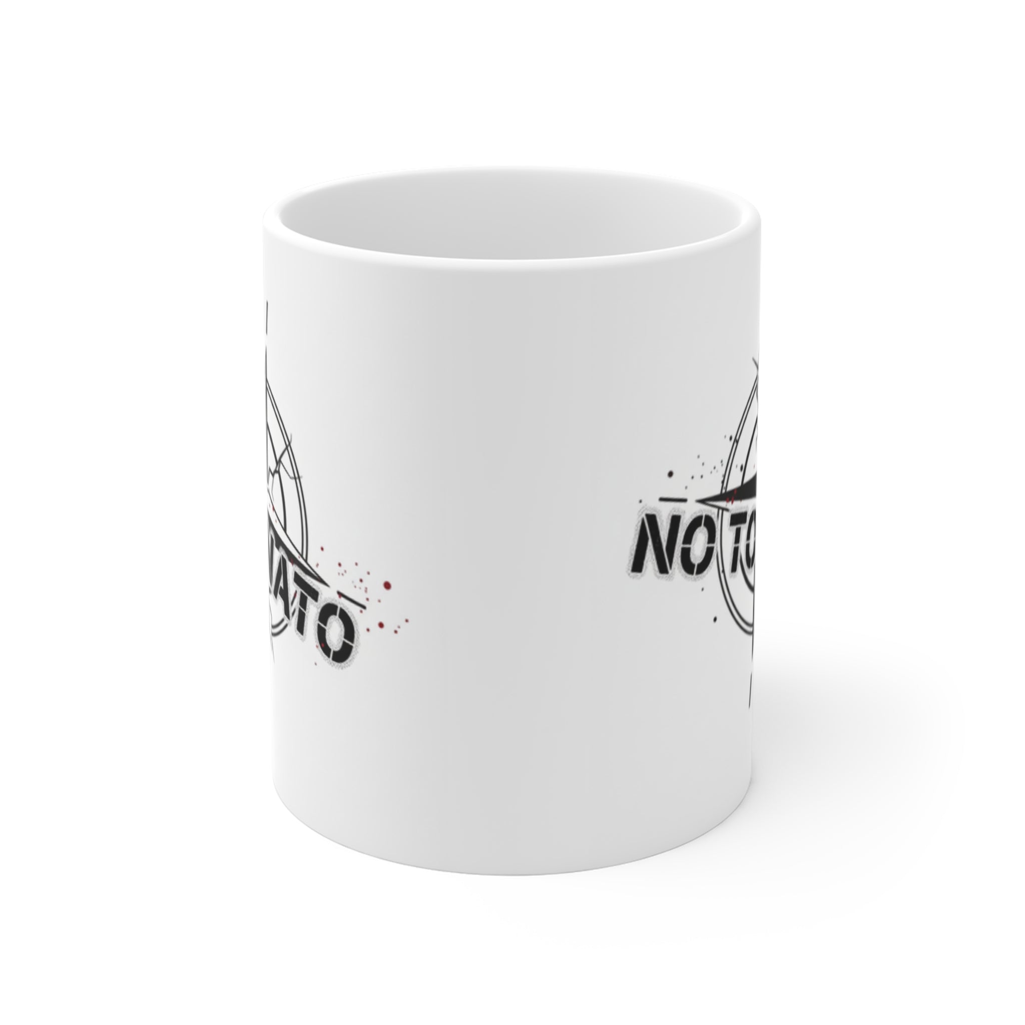 NO To NATO Compass Mug — English