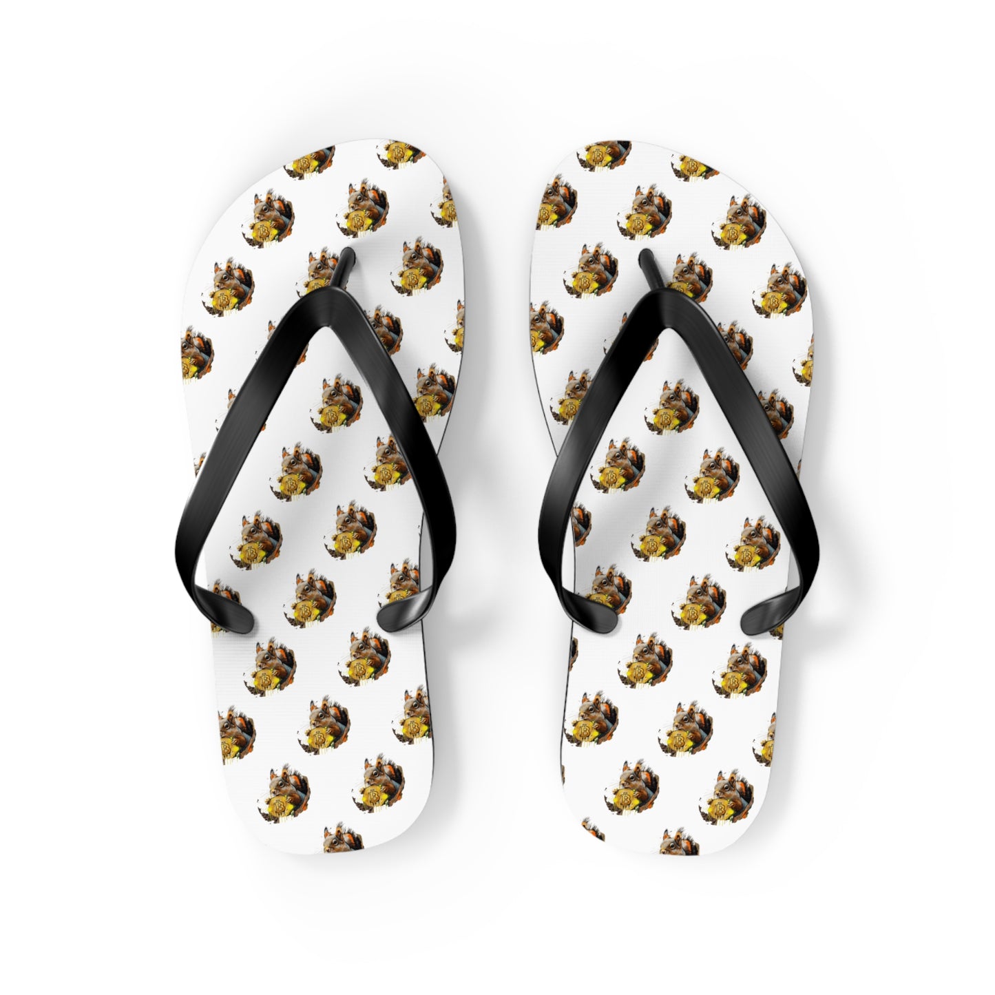 BitCoin Squirrel Flip Flops – Protest Finance