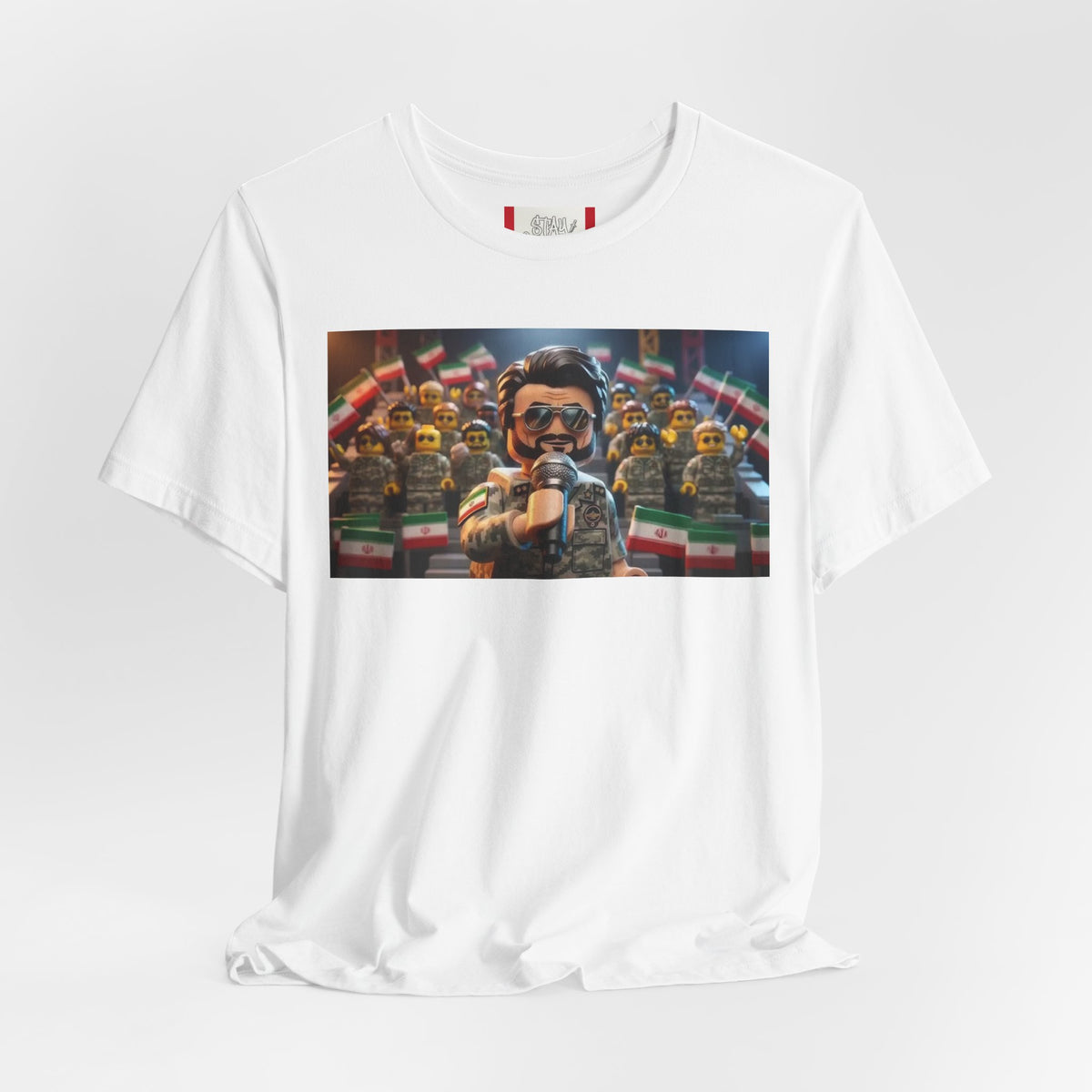 Propaganda T‑Shirt — IRAN LEGOS — IRGC Crowd Control