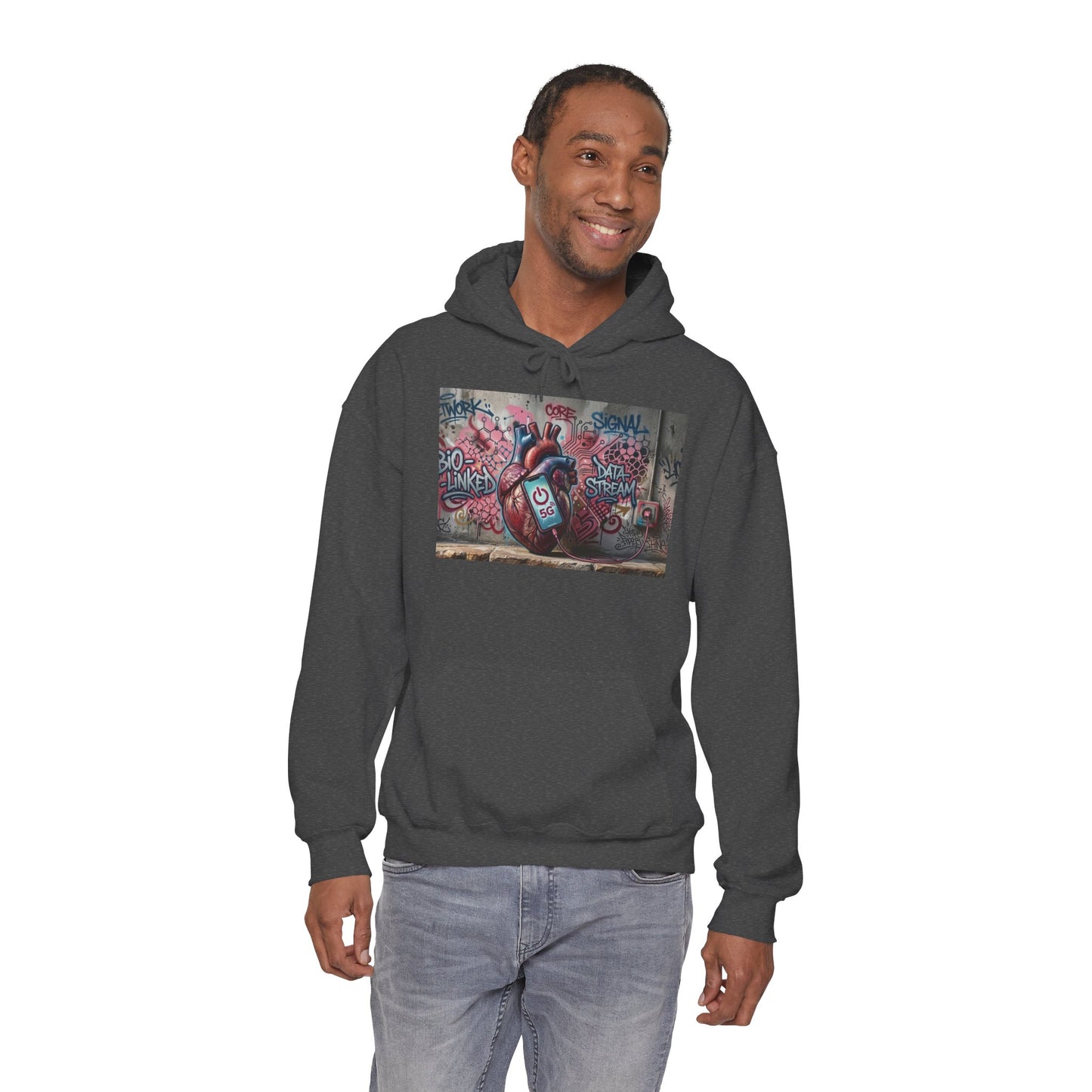 Stay Illegal Graffiti Hoodie - Mobile Heart