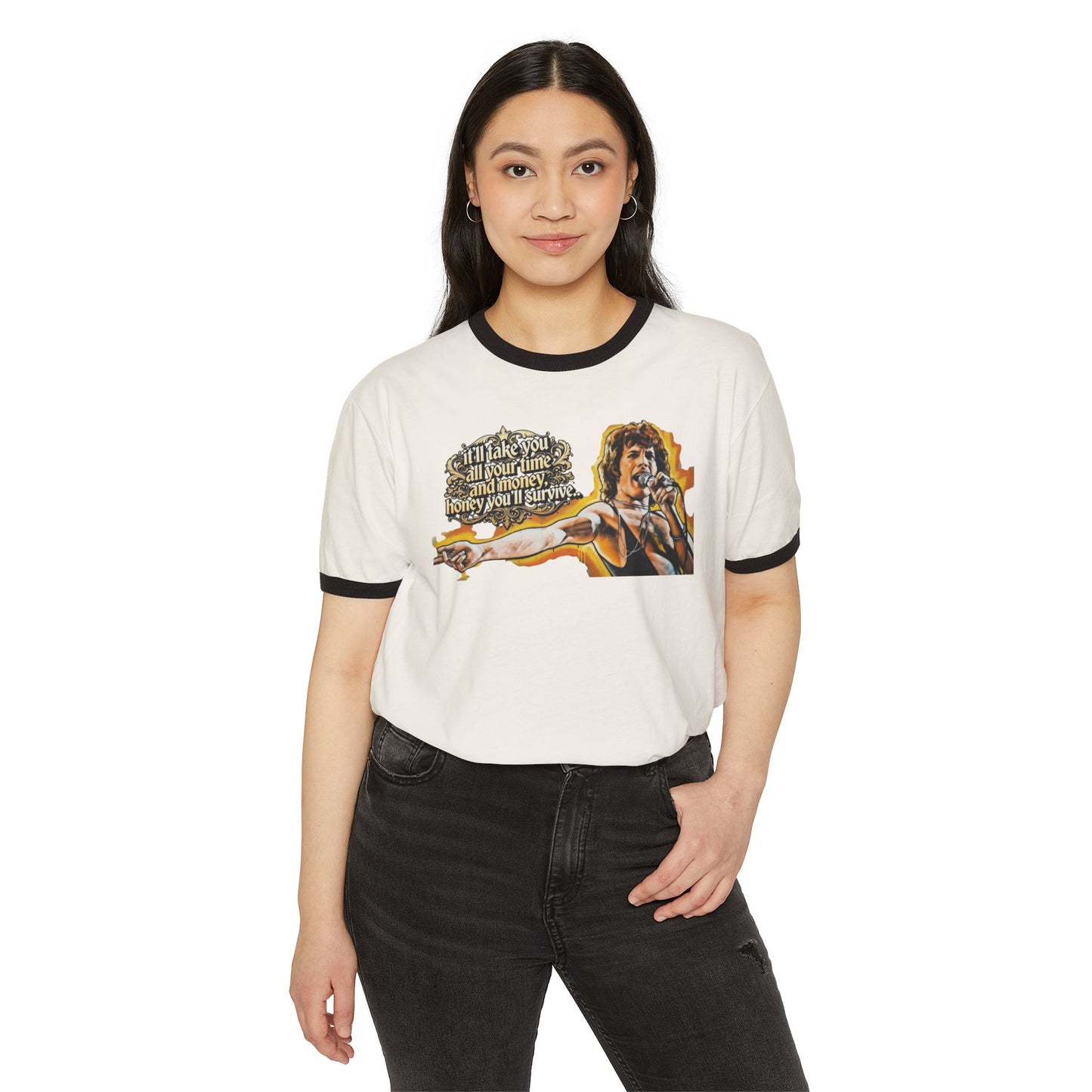 Stay Illegal Ringer T-Shirt — Freddie You Survive