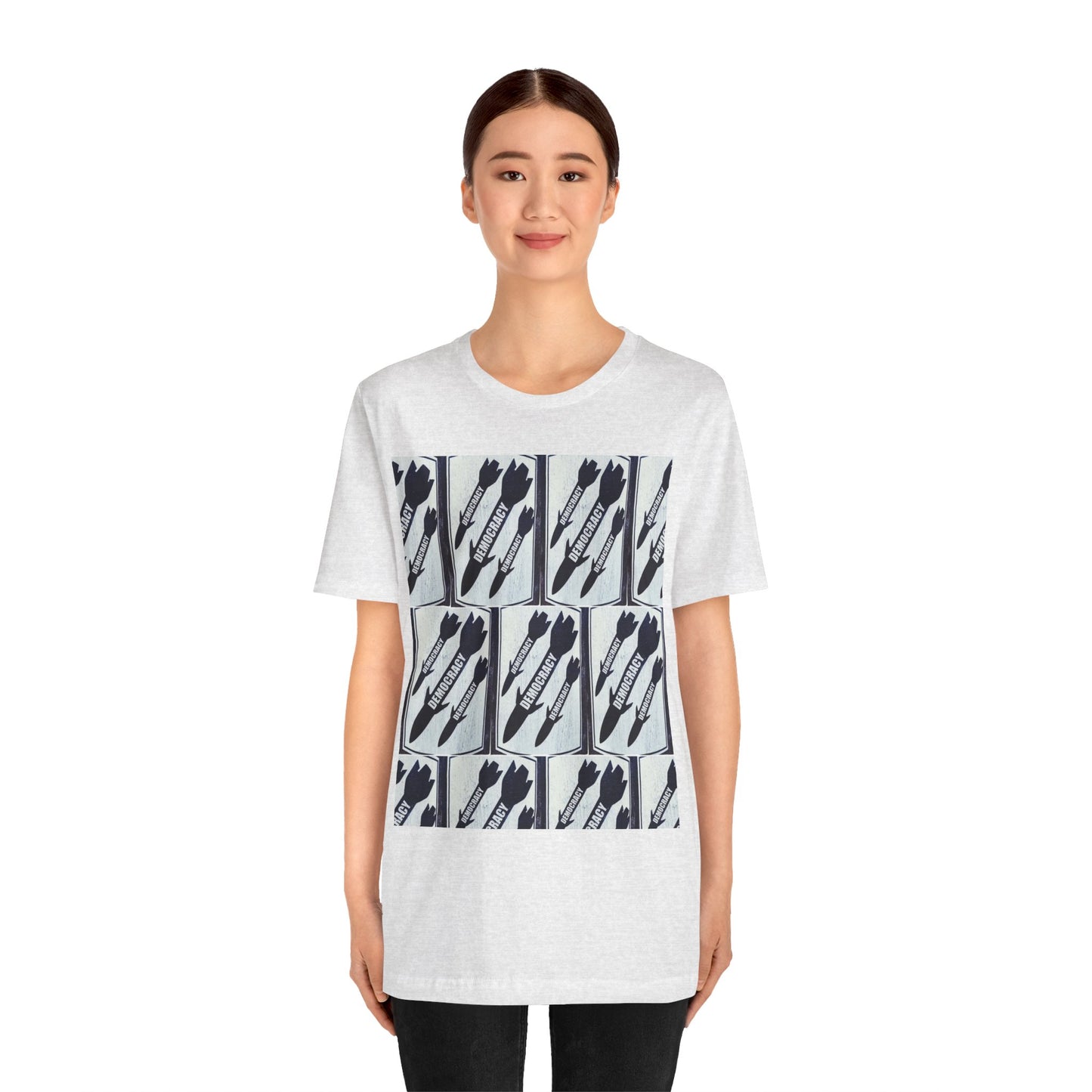 Protest T‑Shirt — DEMOCRATIC MISSILES