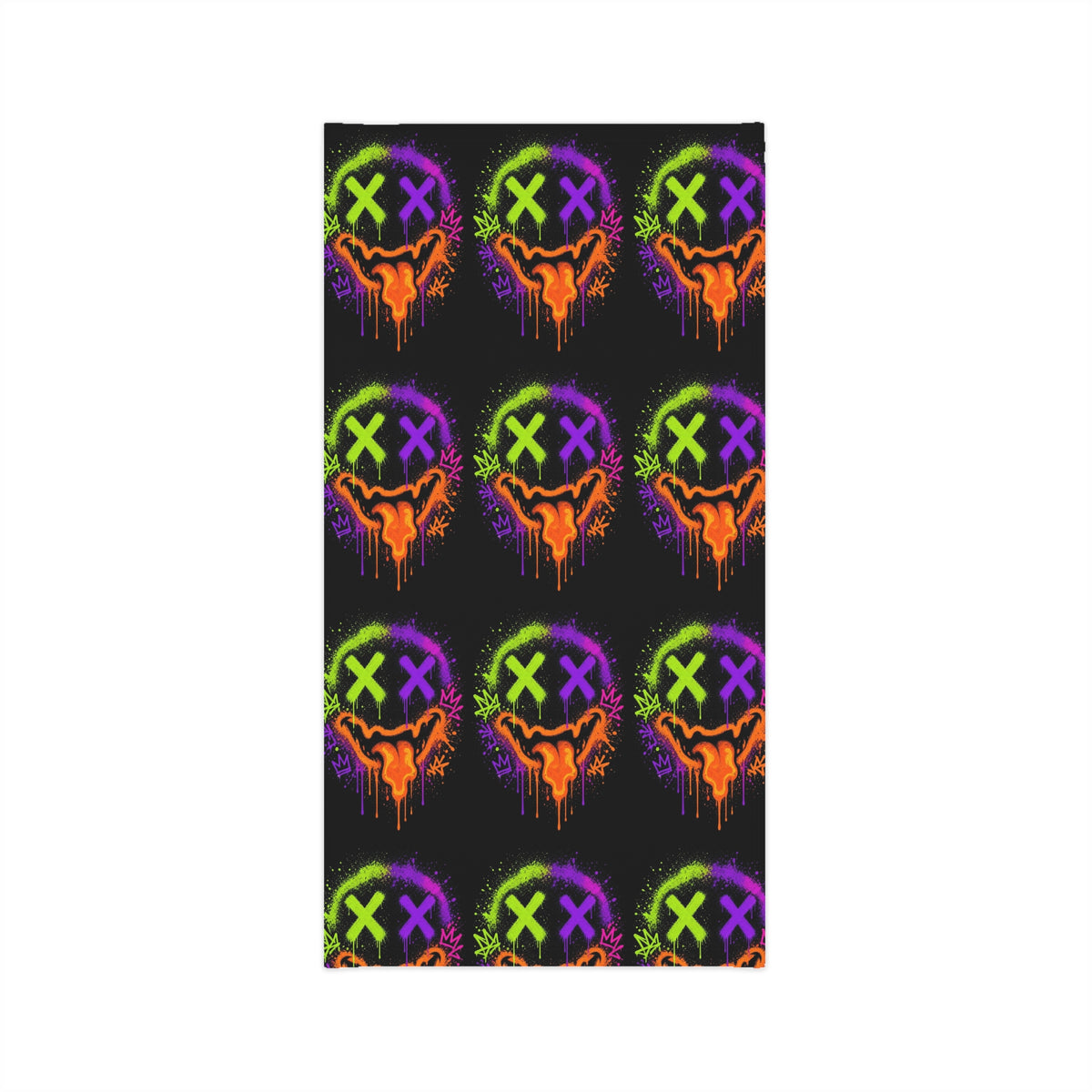 Lightweight Graffiti Neck Gaiter - Neon Face 4