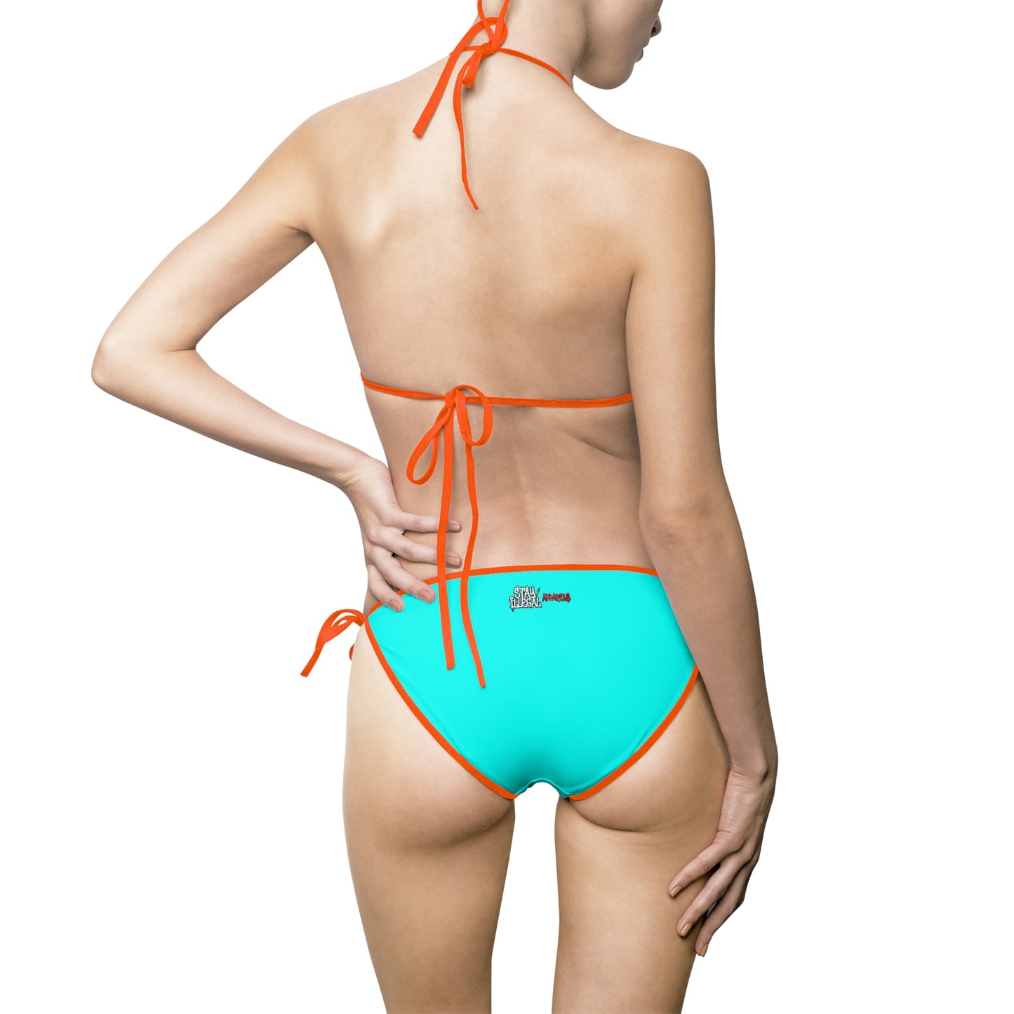 Stay Illegal Women's Colour Trim -Turquoise Triangle Bikini