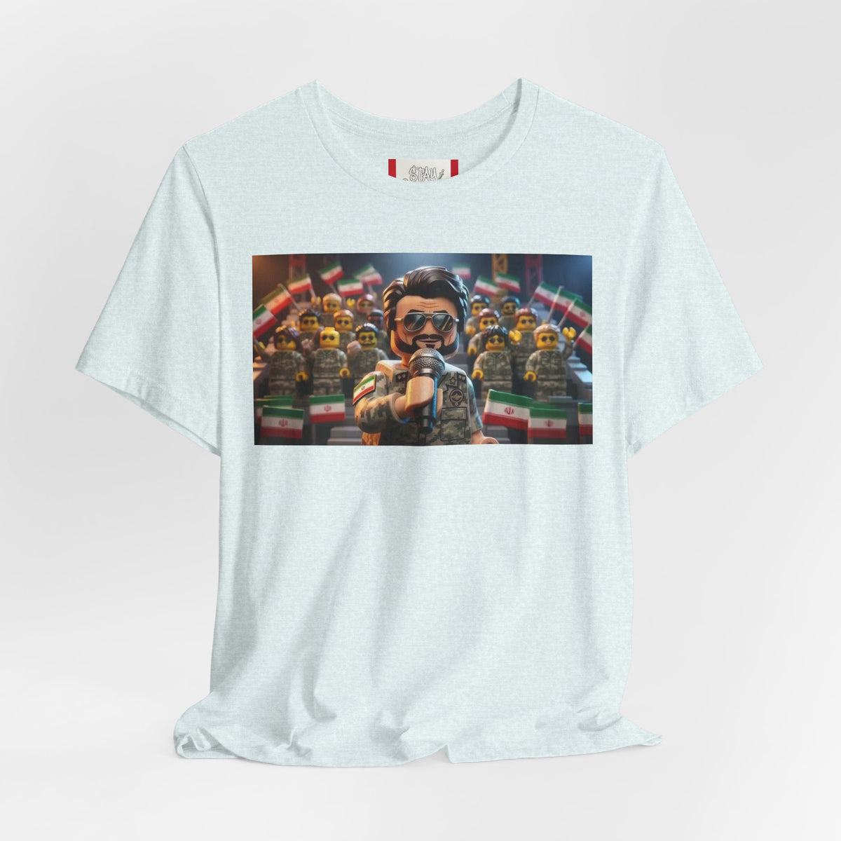 Propaganda T‑Shirt — IRAN LEGOS — IRGC Crowd Control