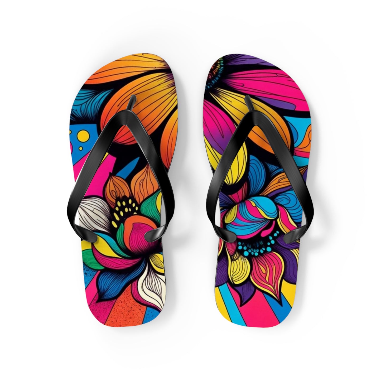 Flower Flip Flops – Retro Vibe