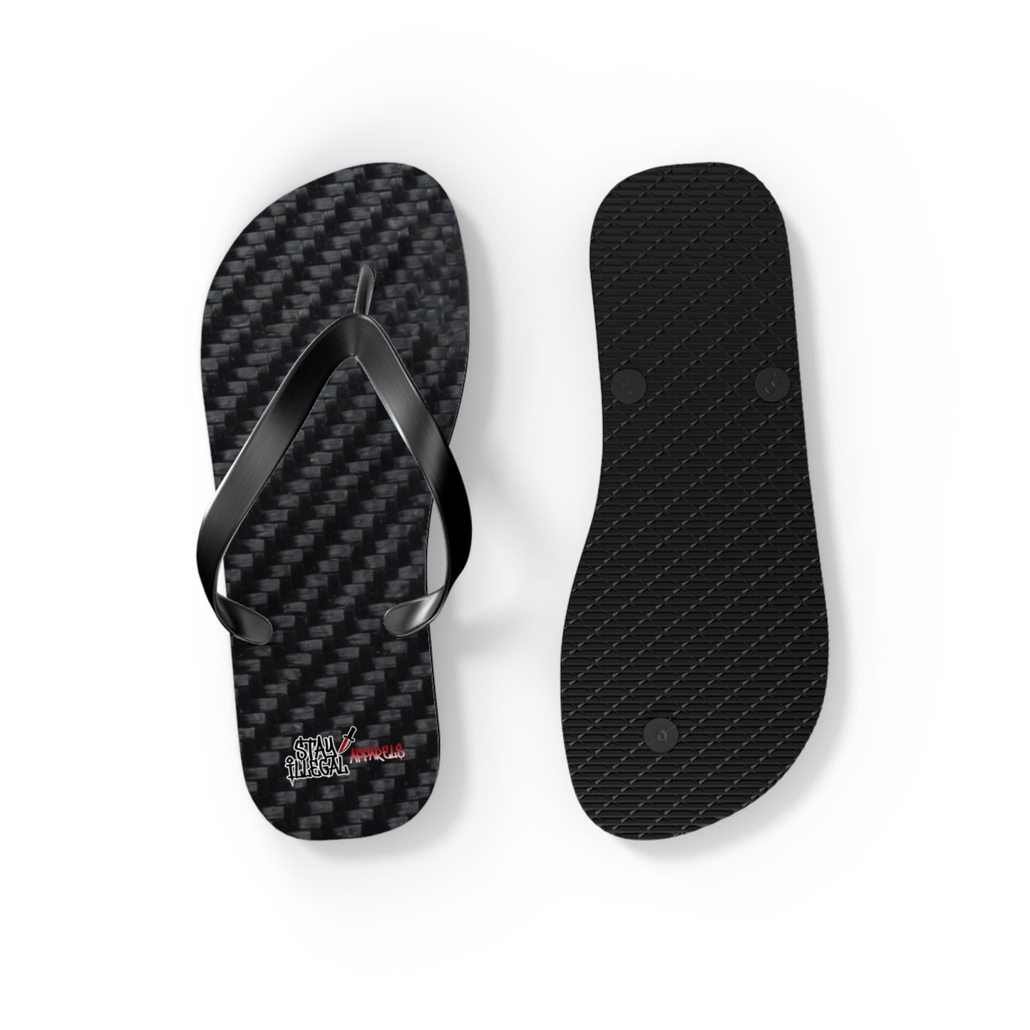 Carbon Fibre Flip Flops – Stay Illegal Black