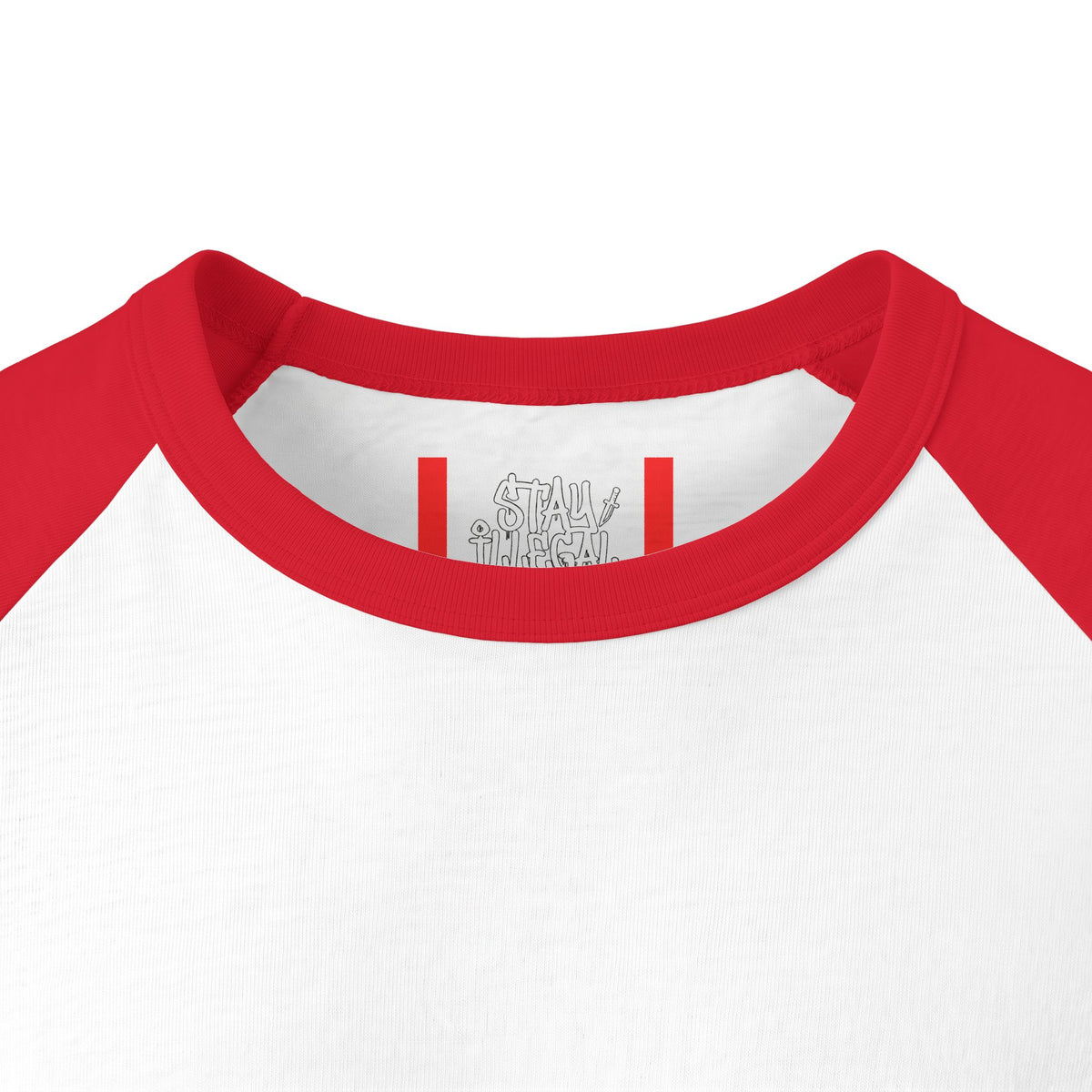 Stay Illegal Raglan 3/4 Sleeve T-Shirt — Monkey Brains