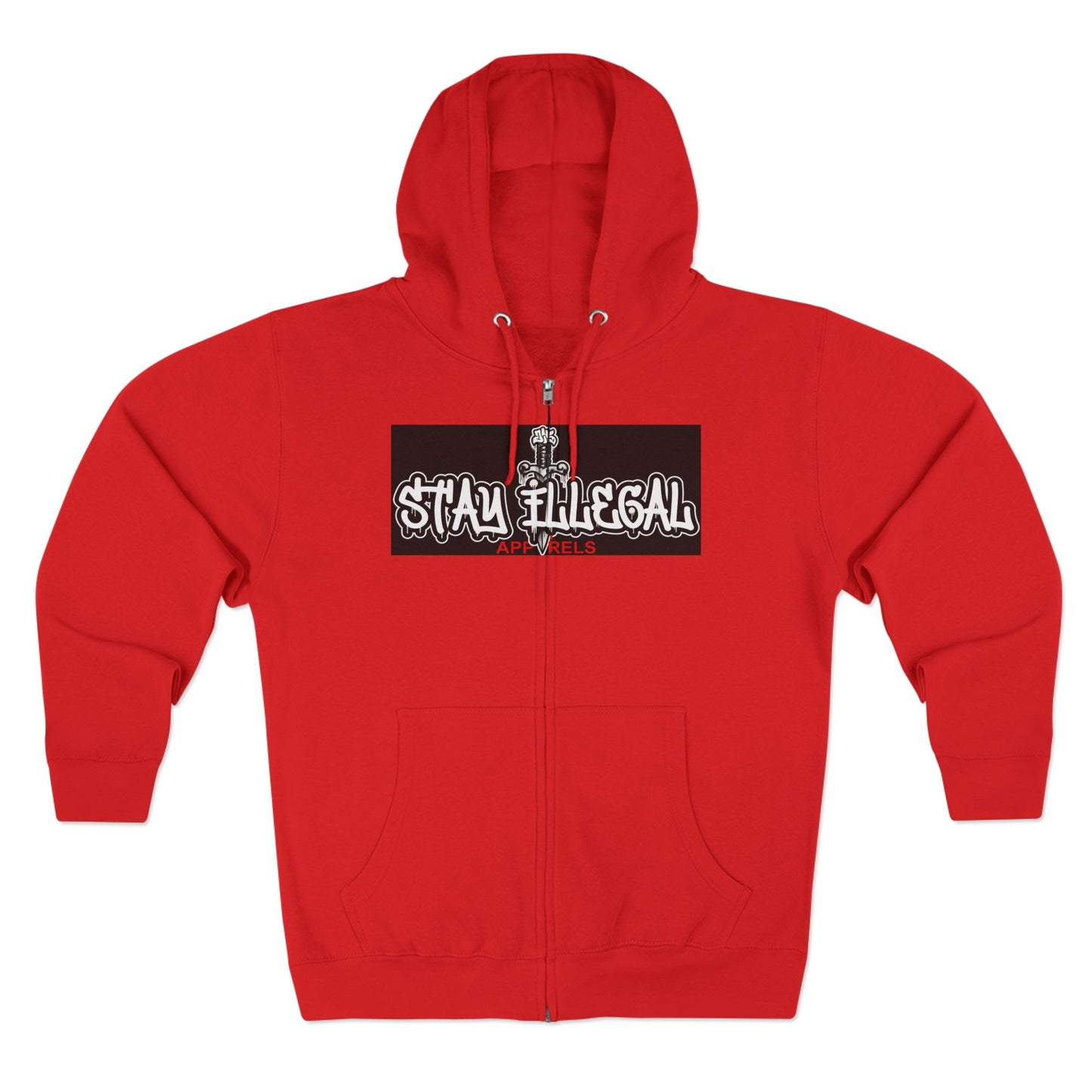 Smiley Drip Face Hoodie — Stay Illegal Zip Hoodie