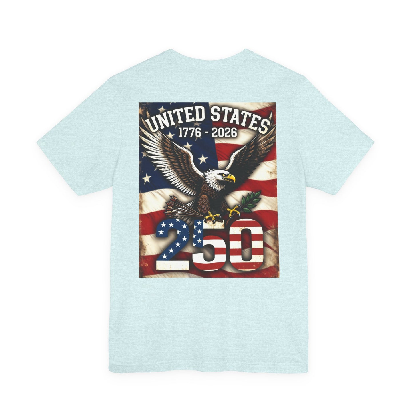 Back Print T‑Shirt — USA 250 EAGLE
