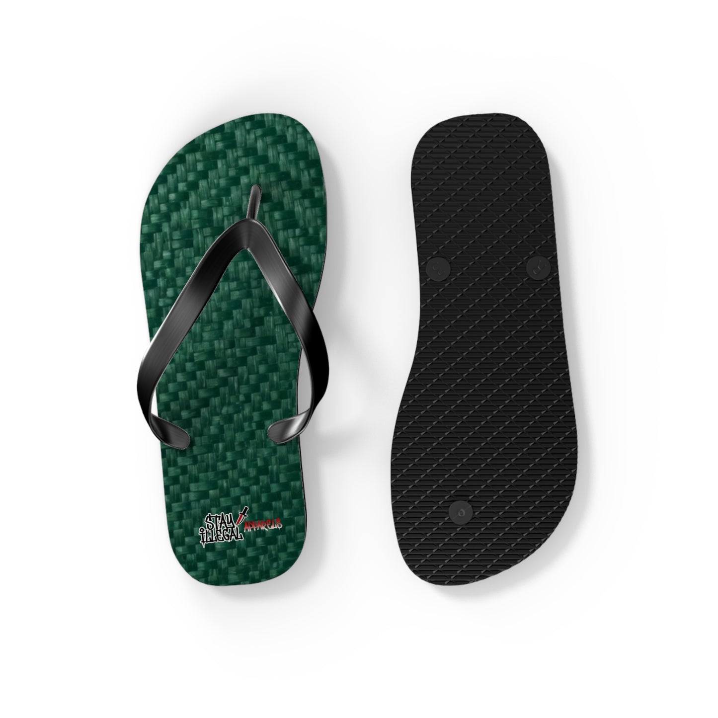 Carbon Fibre Flip Flops – Stay Illegal Green