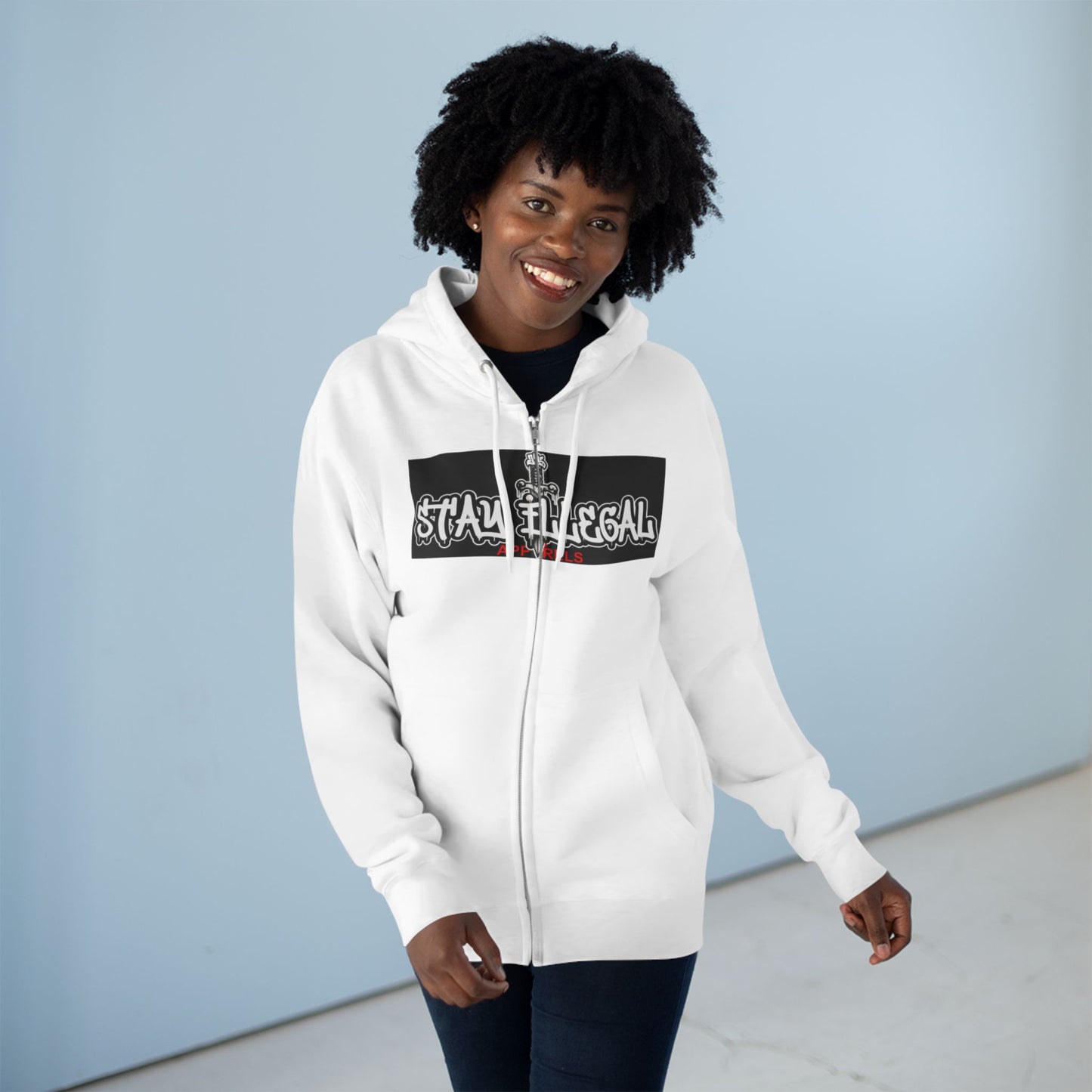 Tiger Smile Hoodie — Stay Illegal Zip Hoodie