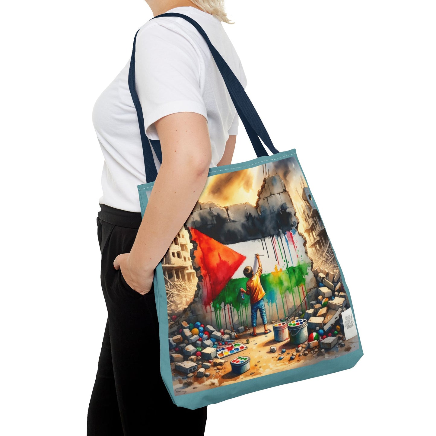 Bolso de hombro Tote — Palestine Paint