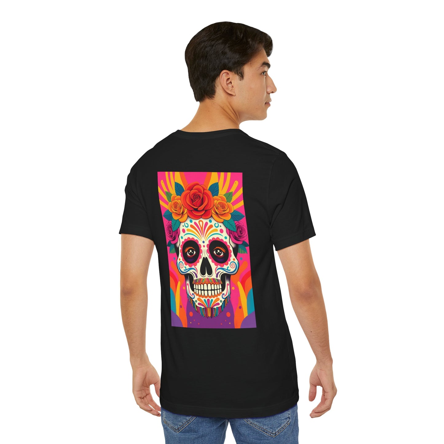 Black Colletion T‑Shirt — Mexican Bearded Skull