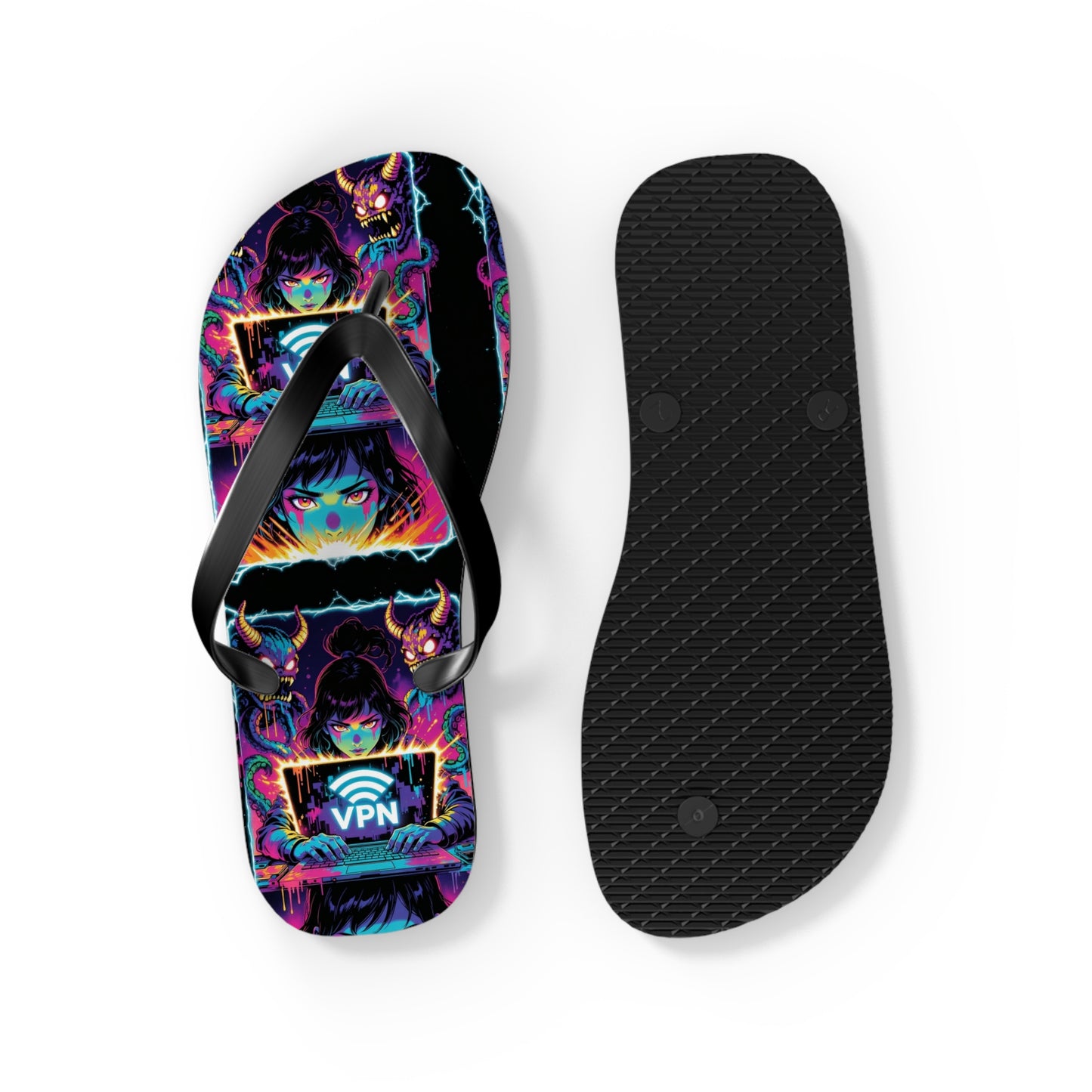VPN Beach Flip Flops – Screen Time