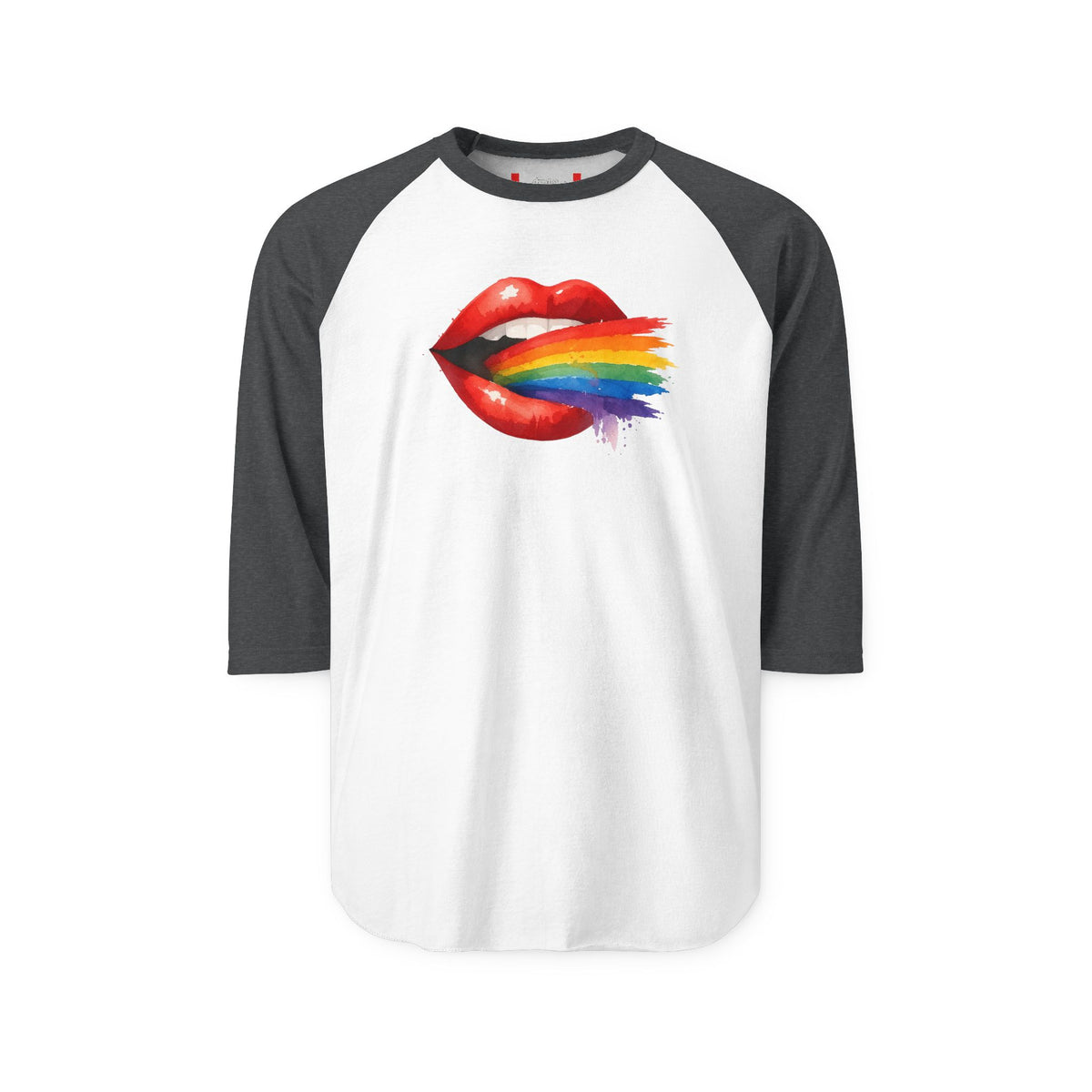 Stay Illegal Raglan 3/4 Sleeve T-Shirt — Sexy Lips