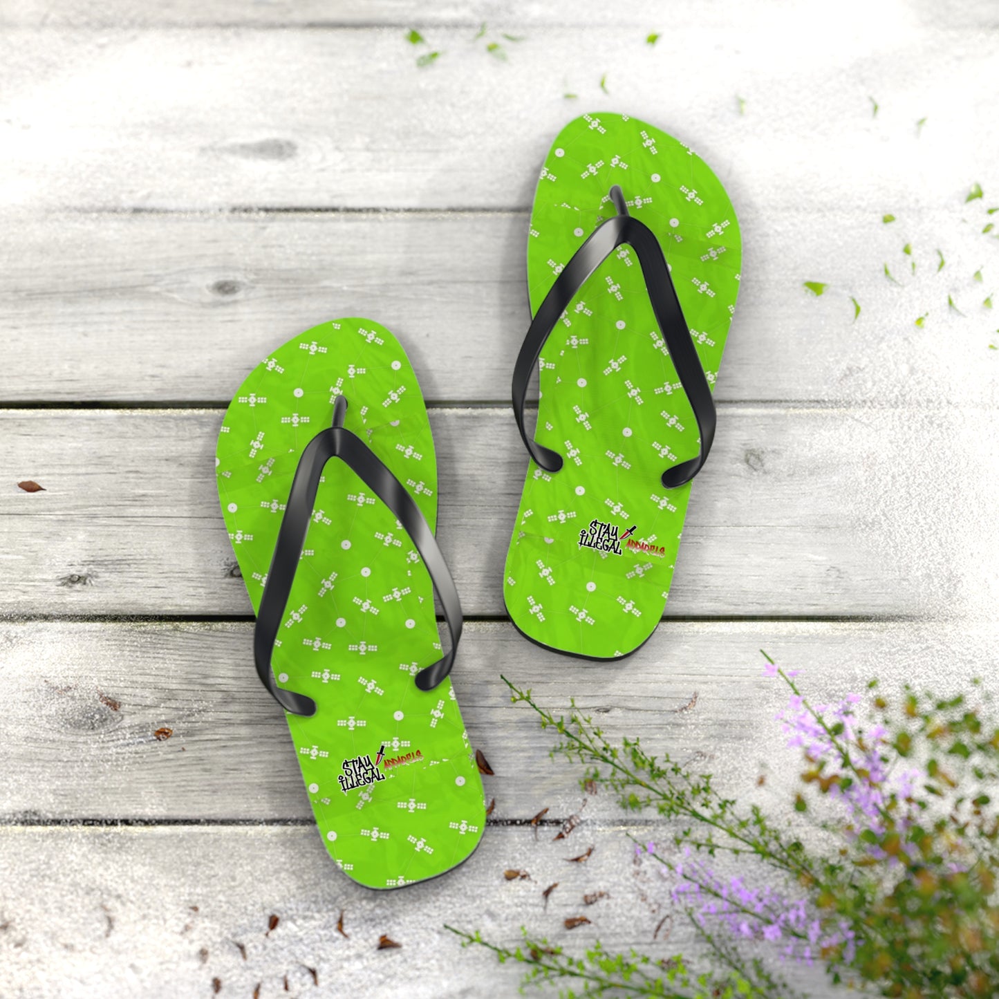 Satellite Flip Flops – Stay Illegal Satellite Lime