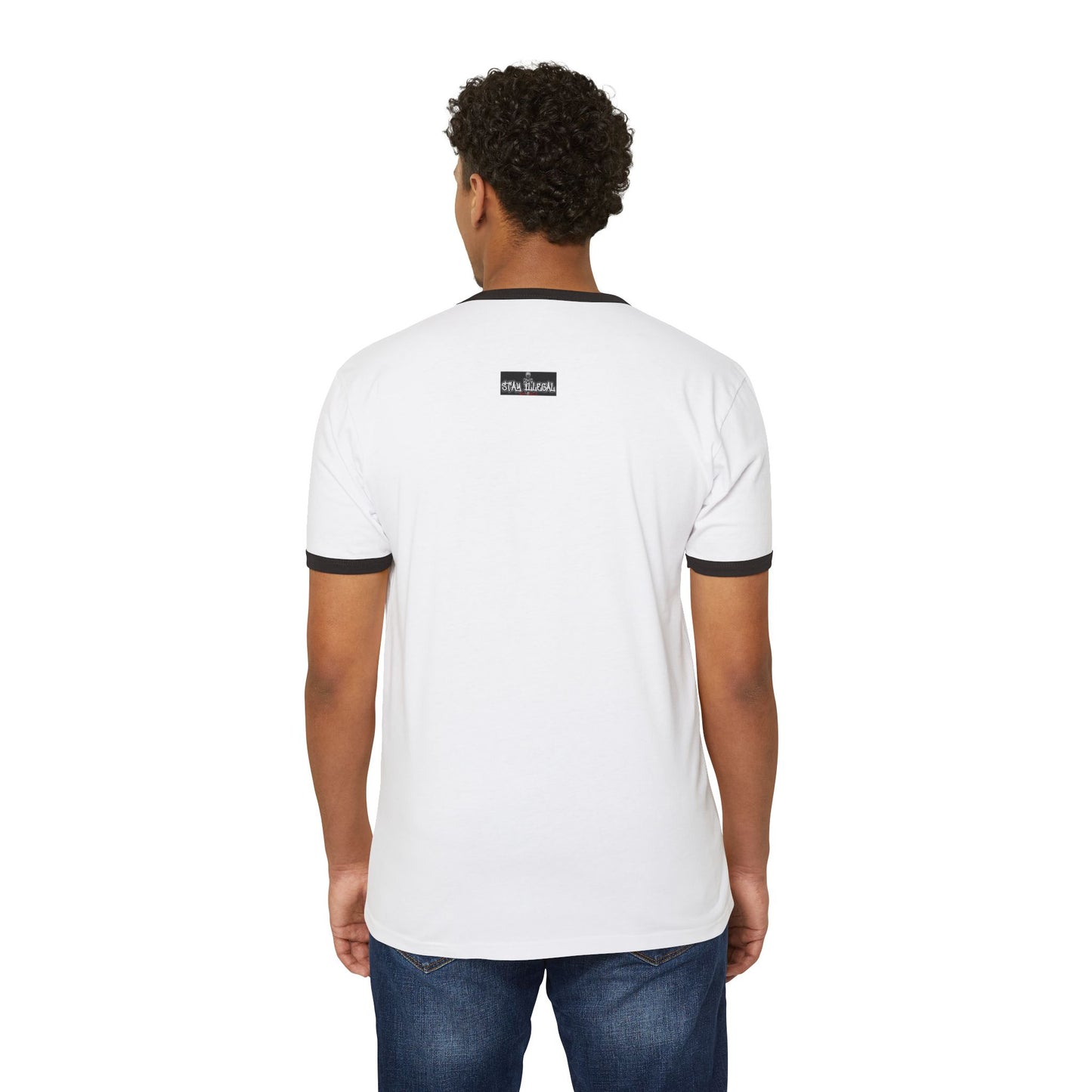 Stay Illegal Ringer T-Shirt — Tiger Smile