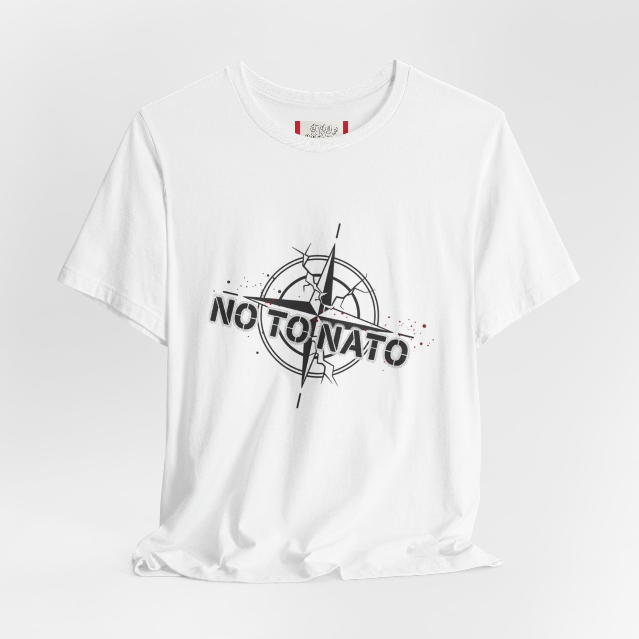 T‑Shirt — "NO To NATO" English/White