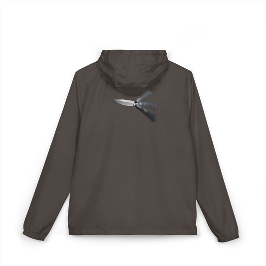 Windbreaker Jacket — Balisong Knife Graphic Uni-Sex Windbreaker
