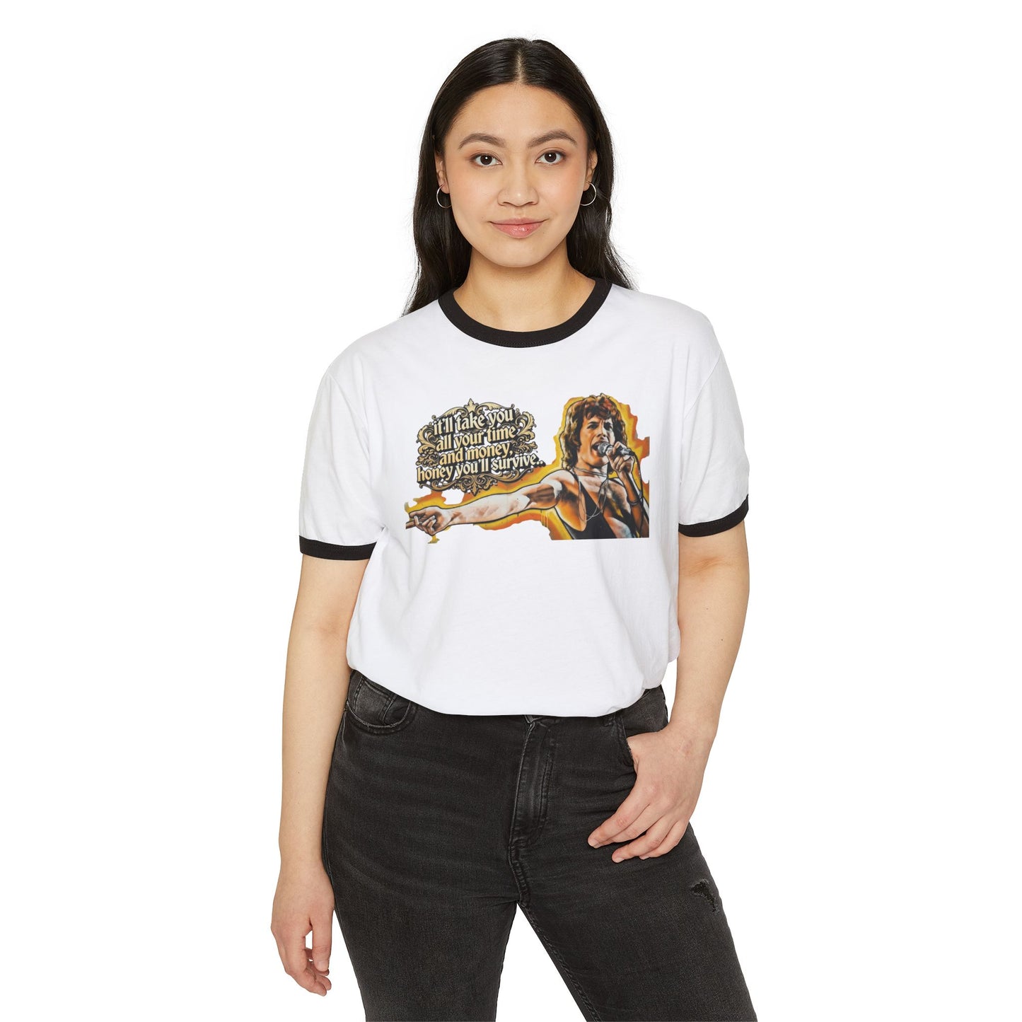 Stay Illegal Ringer T-Shirt — Freddie You Survive