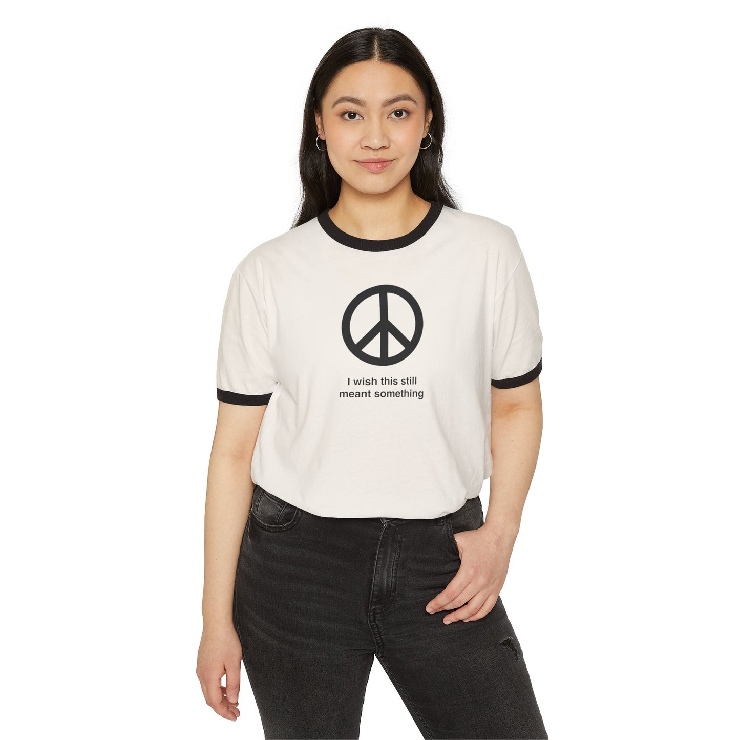 Stay Illegal Ringer T-Shirt — Ban The Bomb