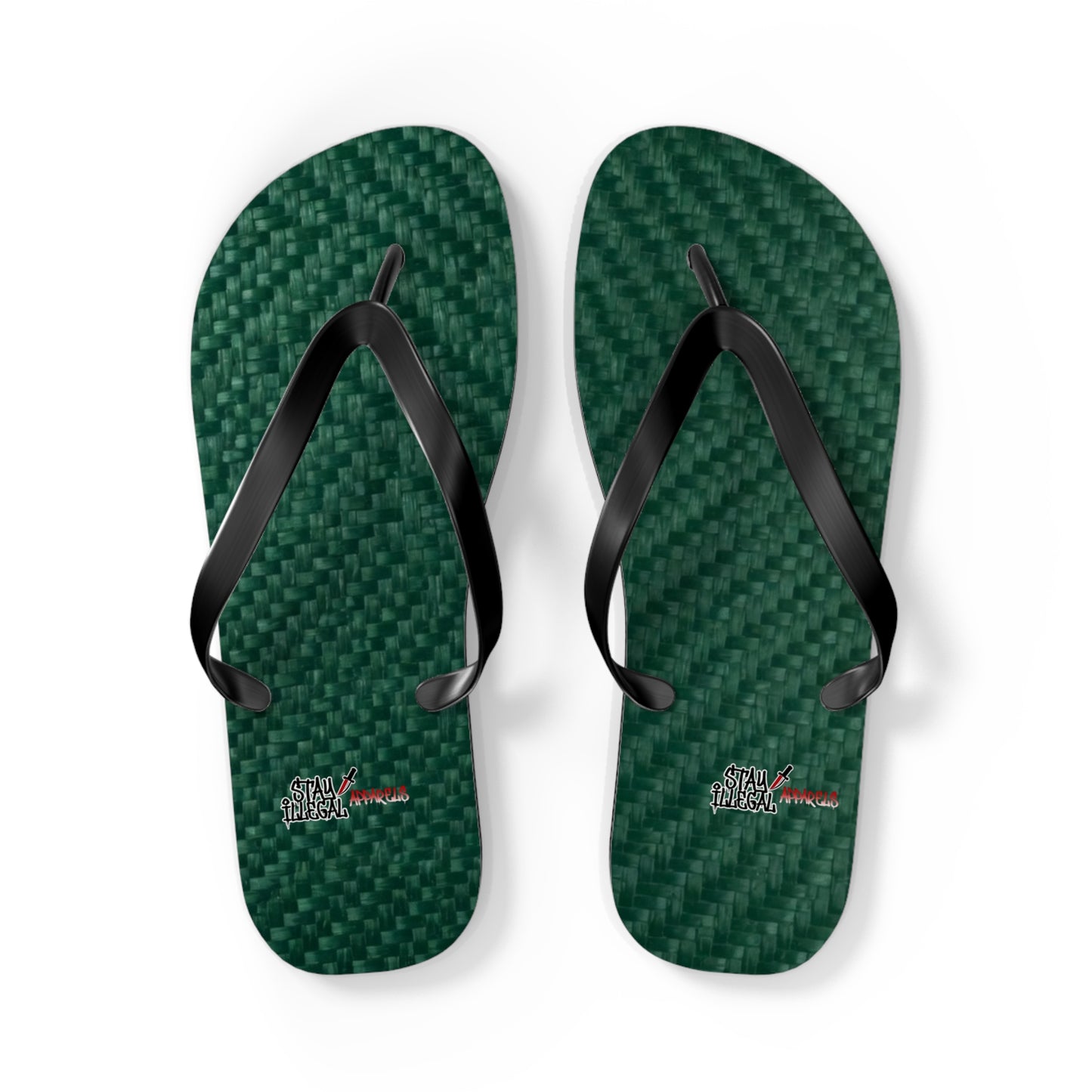 Carbon Fibre Flip Flops – Stay Illegal Green
