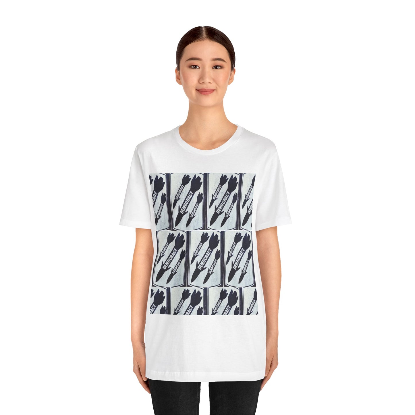 Protest T‑Shirt — DEMOCRATIC MISSILES