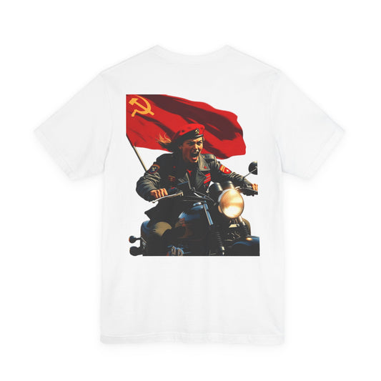 Back Print T‑Shirt — MOTORCYCLE FEMINEST