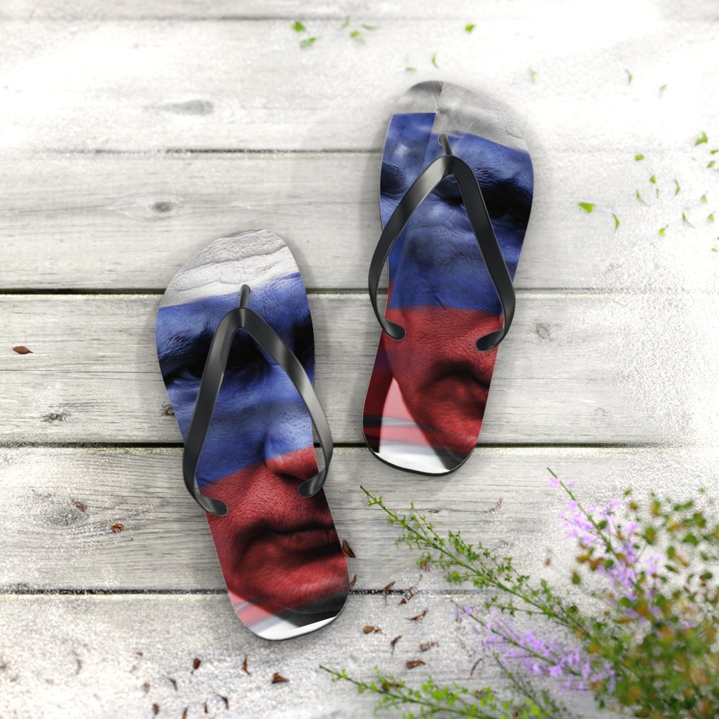Putin's Russia Flip Flops – Putin Face