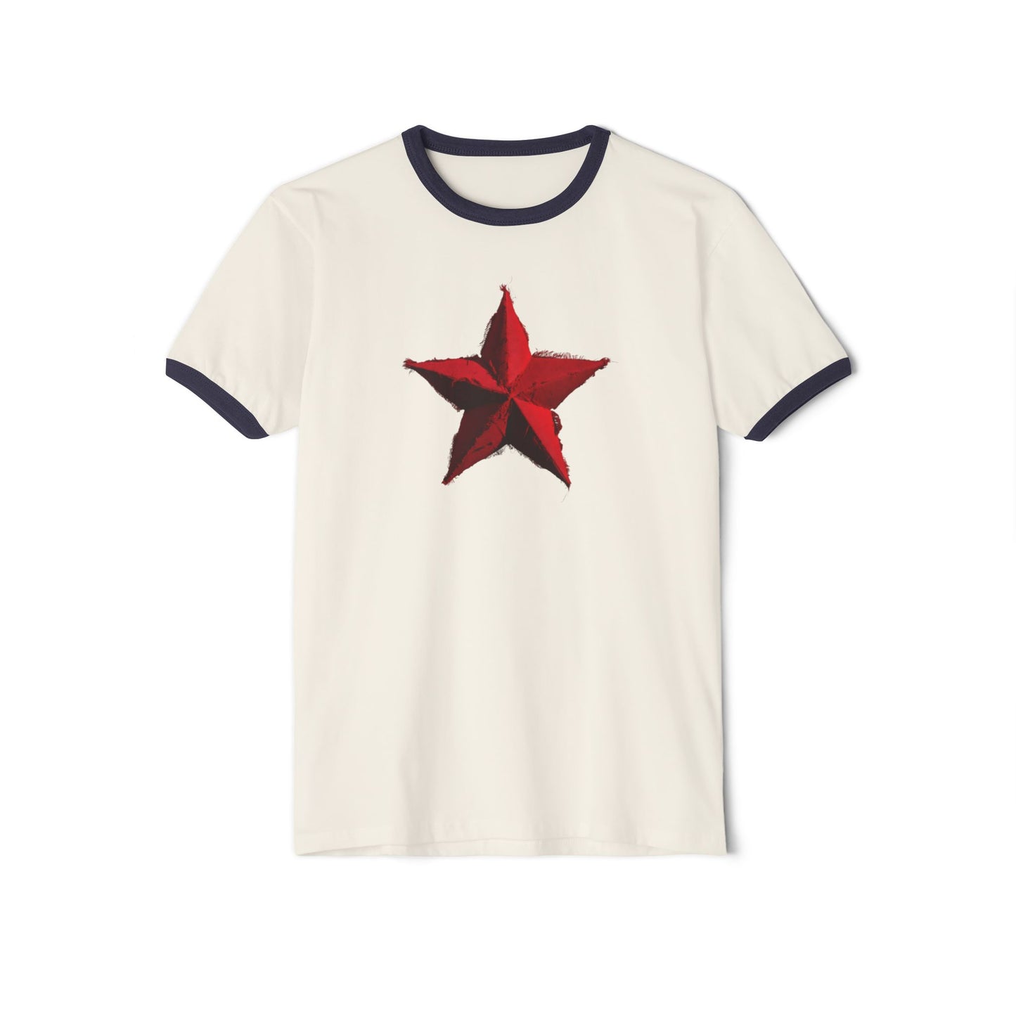 Stay Illegal Ringer T-Shirt — Red Star